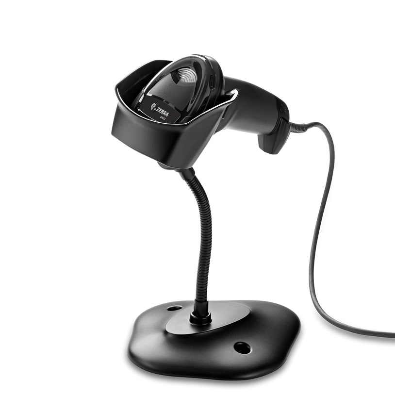 ZEBRA SCANNER KIT DS2208 2D-SR USB STAND BLK